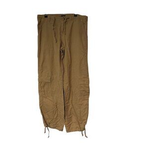 KUHL Khaki Utility Cargo Convertible Pants Women’s Size Medium Baggy